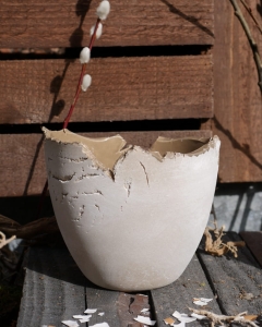 Osłonka jajko beżowa 13x13