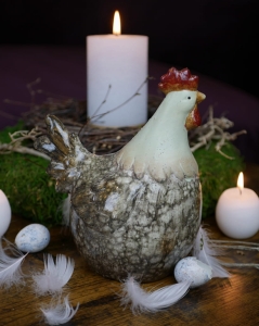 Kurczak ceramiczny siedzący L