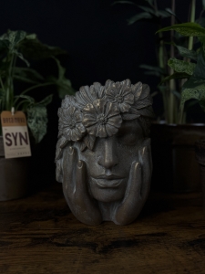 Osłonka Głowa Kobieta kwiaty